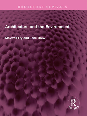 cover image of Architecture and the Environment